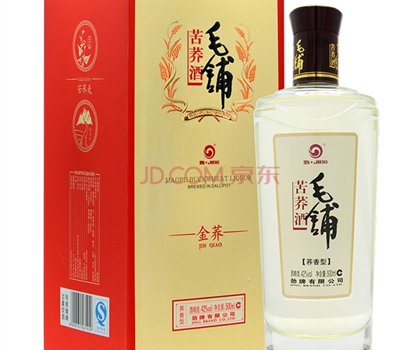 劲牌 毛铺苦荞酒 金荞 42度 500ml