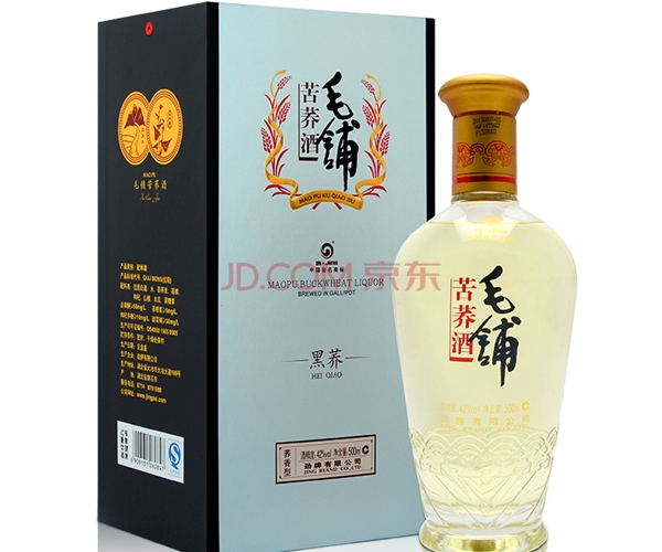 劲牌 毛铺苦荞酒 黑荞 42度500ML